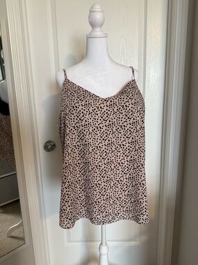 Kismet Blush Beige Spotted Cami Top